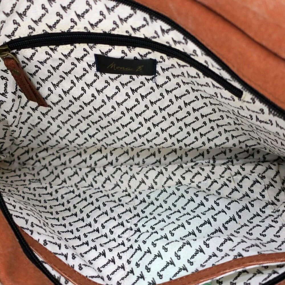 Mona B Lola Up-Cycled Canvas Durrie Tote Bag M-9002 Western Southwestern Purse